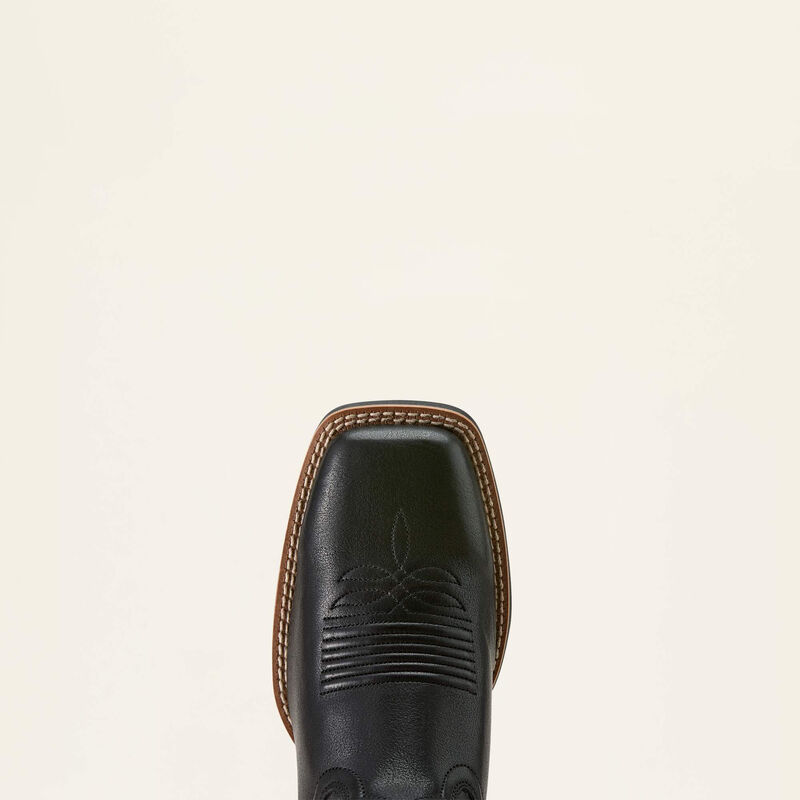 Ariat Olena Wide Square Toe Western Boot in Obsidian