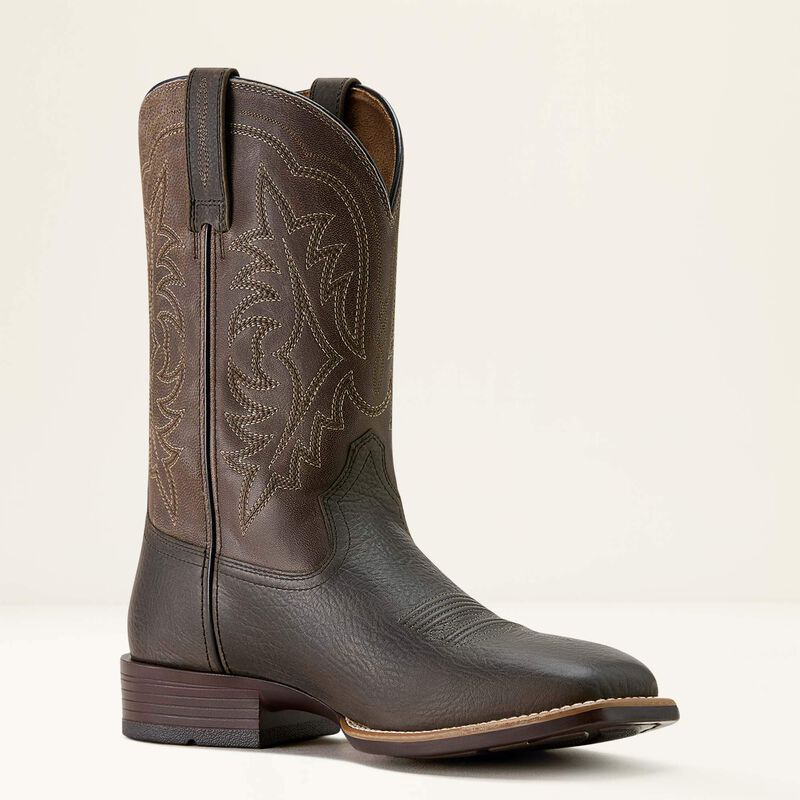 Ariat Ryden Ultra Wide Square Toe Cowboy Boot in Smokey Brown & Dusty Taupe