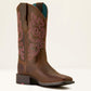 Ariat Round Up StretchFit Wide Square Toe Western Boot in Sassy Brown