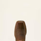 Ariat Round Up StretchFit Wide Square Toe Western Boot in Sassy Brown