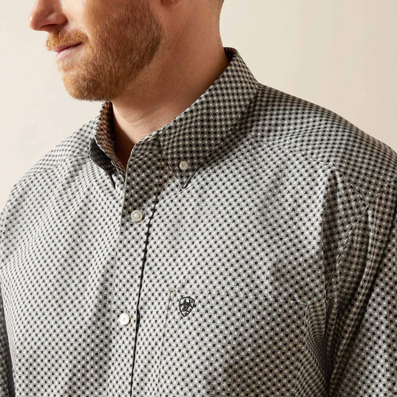 Ariat Tristan Classic Fit Shirt in Gray