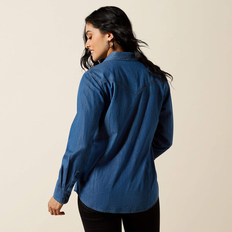 Ariat True Blue Shirt in Vintage Indigo
