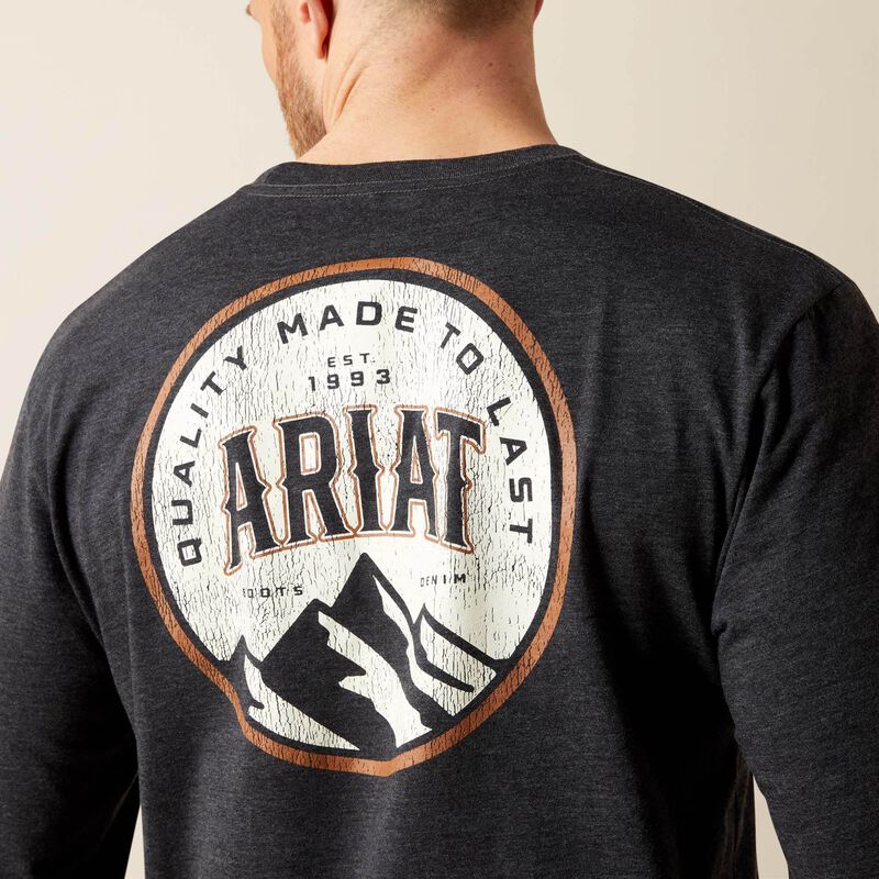 Ariat Circle A T-Shirt in Charcoal Heather