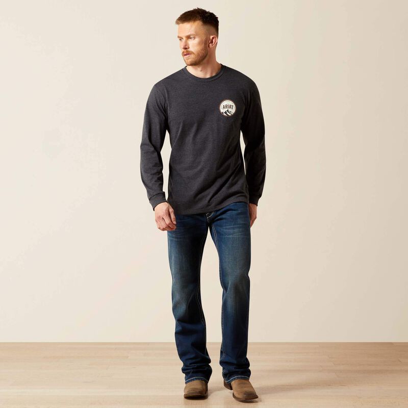 Ariat Circle A T-Shirt in Charcoal Heather