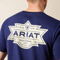 Ariat Mesa Motif Lockup T-Shirt in Medieval Blue