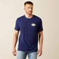 Ariat Mesa Motif Lockup T-Shirt in Medieval Blue