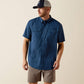 Ariat Printed VentTEK Outbound Classic Fit Shirt in Dark Denim Navy