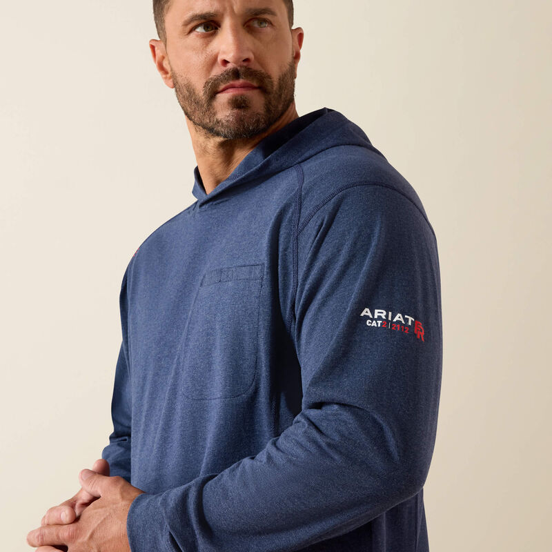 Ariat FR Air Hooded Top in Navy