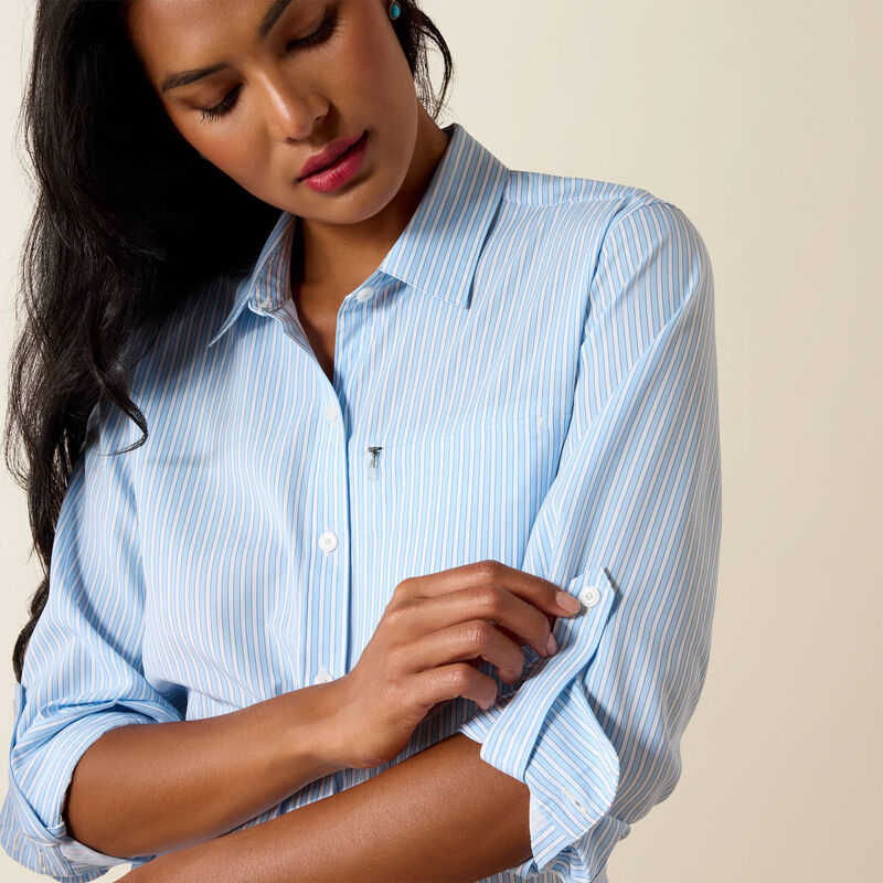 Ariat VentTEK Shirt Nantucket Breeze Railroad Stripe