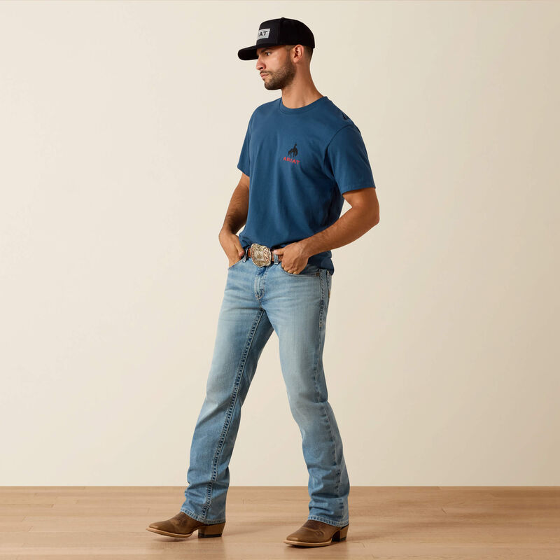 Ariat Flag Bronco Classic Fit T-Shirt in Key Largo