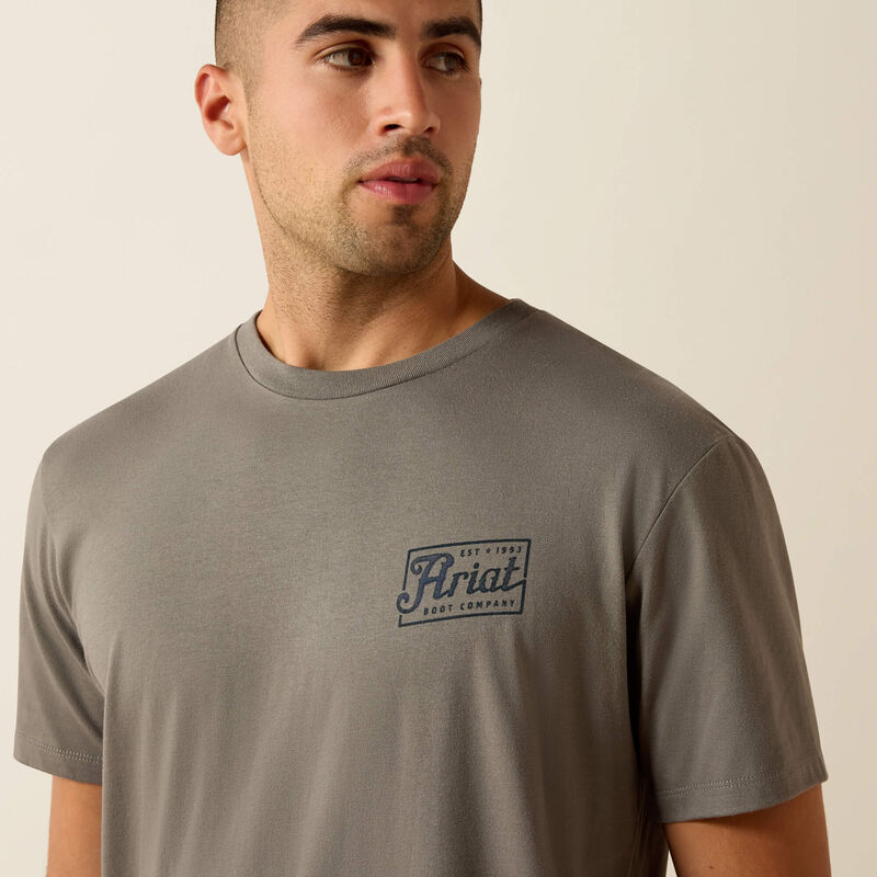 Ariat Paintriot Classic Fit T-Shirt in Smoked Pearl