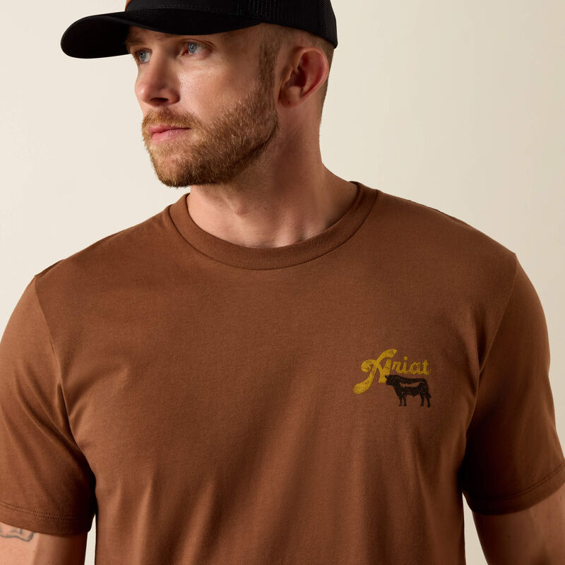 Ariat BBQ Smoke Classic Fit T-Shirt in Soft Silt