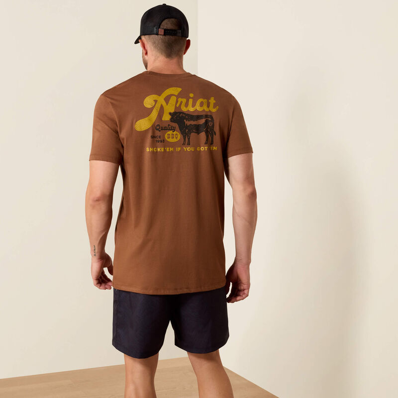 Ariat BBQ Smoke Classic Fit T-Shirt in Soft Silt