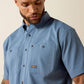 Ariat Rebar Made Tough 360 Airflow Work Shirt in Baleen Blue