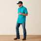 Ariat 360 Airflow Classic Fit Shirt in Miami Blue