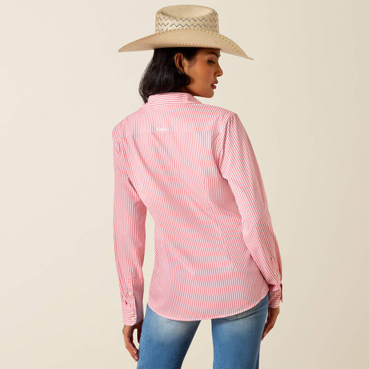 Ariat Kirby Pro Shirt in Sun Kissed Coral Stripe