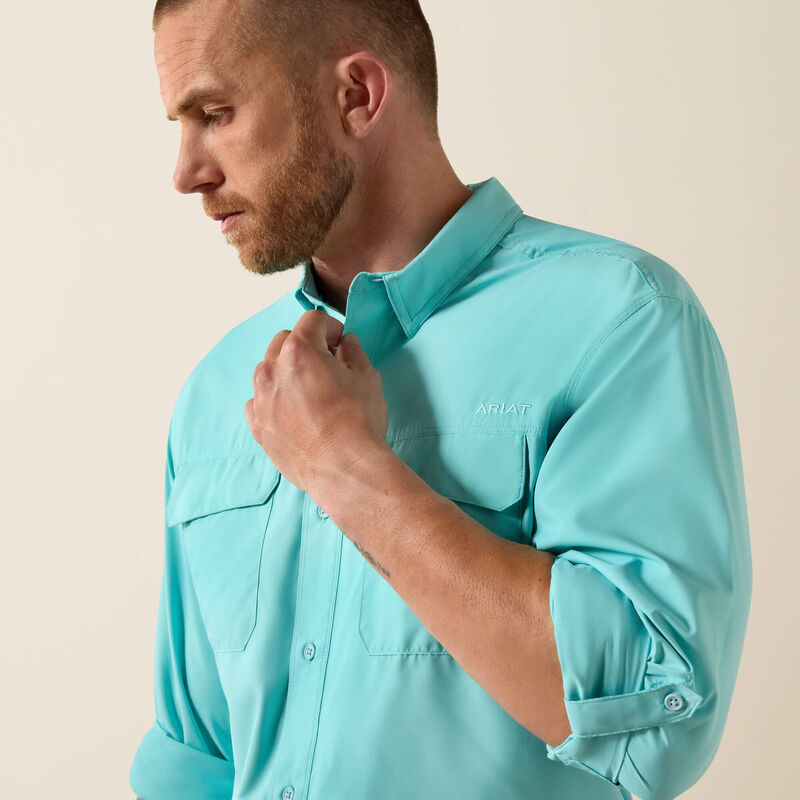 Ariat VentTEK Outbound Classic Fit Shirt in Aqua