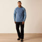 Ariat FR Stretch Camo Baseball T-Shirt in Baleen Blue