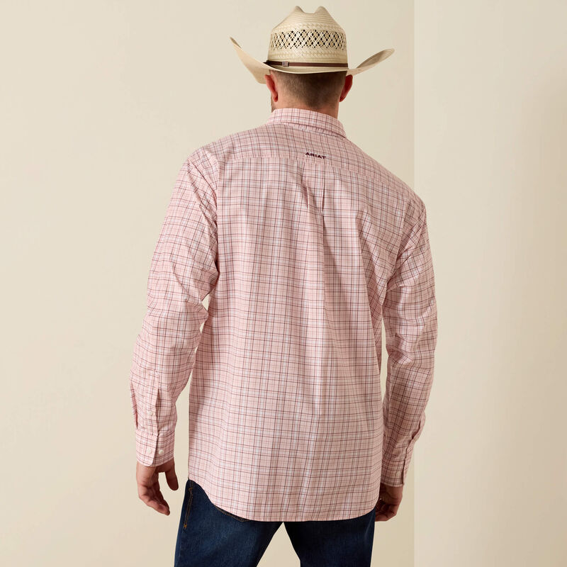 Ariat Pro Series Theoden Classic Fit Shirt in Peach Plaid