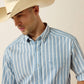 Ariat Pro Series Tre Classic Fit Shirt in Blue Shadow Stripe
