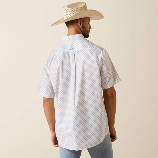 Ariat Tenzin Classic Fit Shirt in White Medallion Print