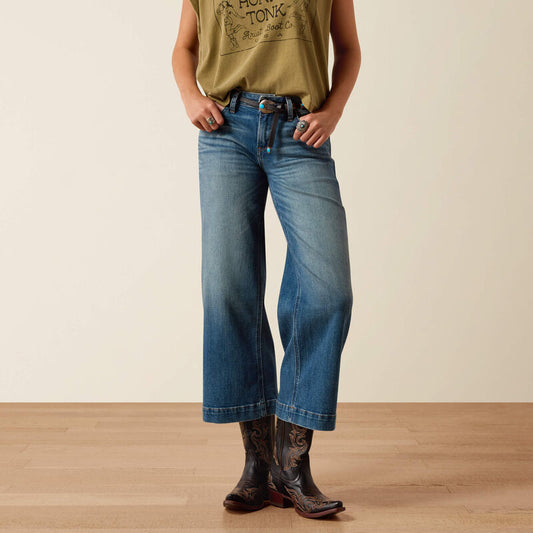 Ariat Perfect Rise Jazmine Wide Leg Crop Jeans in Albuquerque