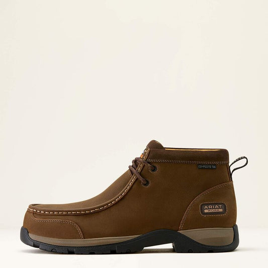 Ariat Edge Moc Composite Toe Work Boot in Dark Brown