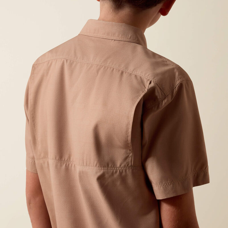 Ariat Printed VentTEK Outbound Classic Fit Shirt in Khaki Southwest Cross Print