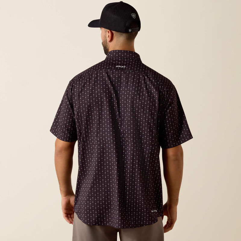 Ariat Printed VentTEK Classic Fit Shirt in Black