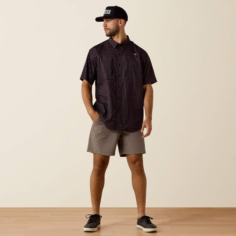 Ariat Printed VentTEK Classic Fit Shirt in Black