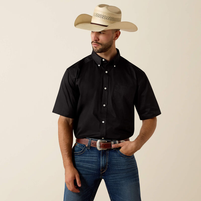 Ariat Lightweight Twill Classic Fit Shirt in Black