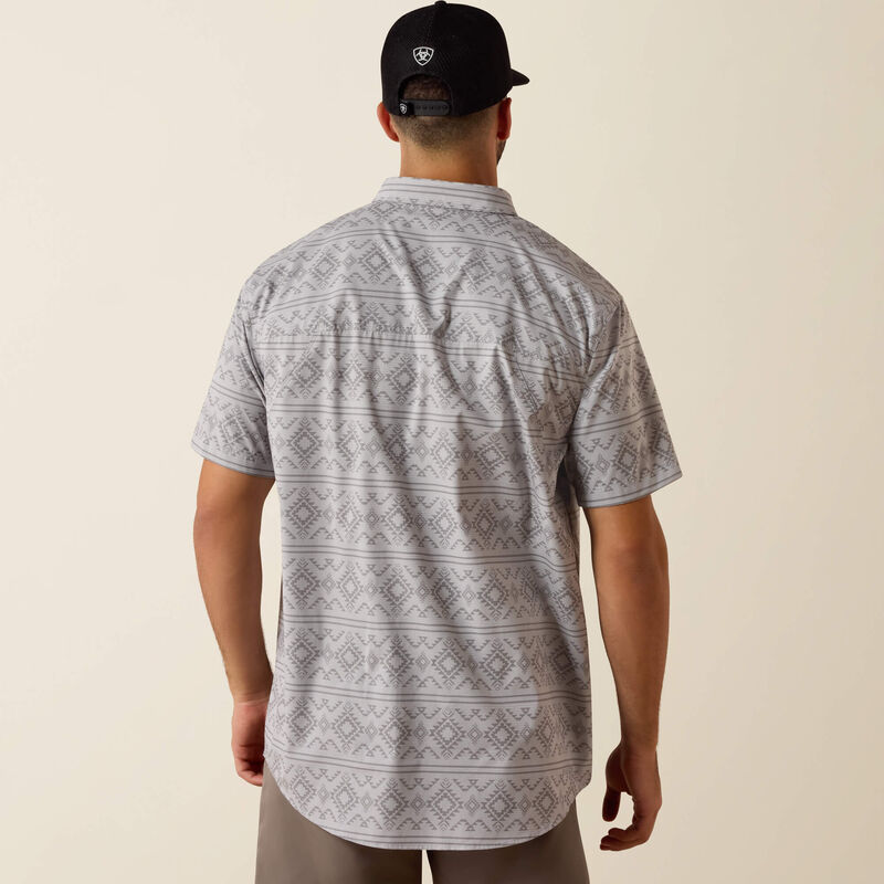 Ariat Printed 360 Airflow Classic Fit Shirt in Sleet