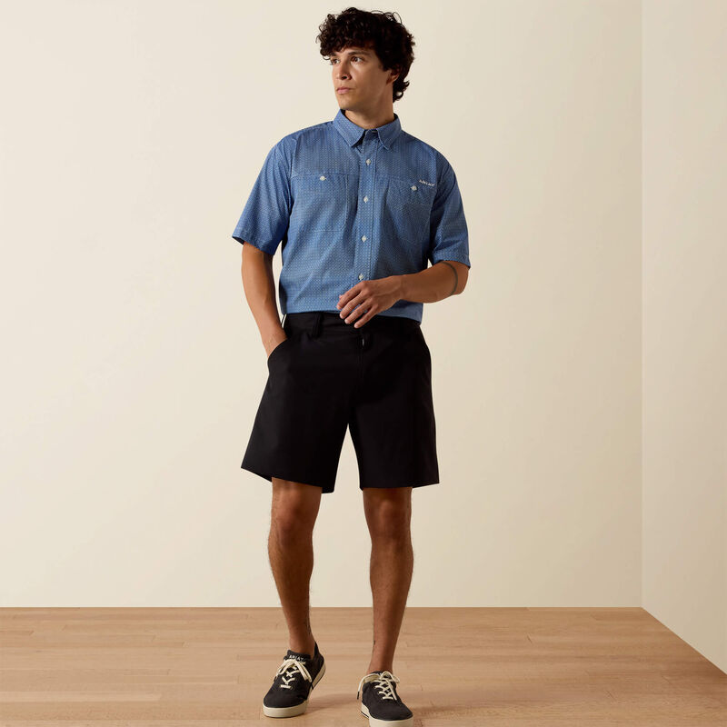 Ariat Printed 360 Airflow Classic Fit Shirt in Blue Quartz
