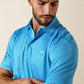 Ariat All Over Print Polo in Ibiza Blue Mini Geo Print