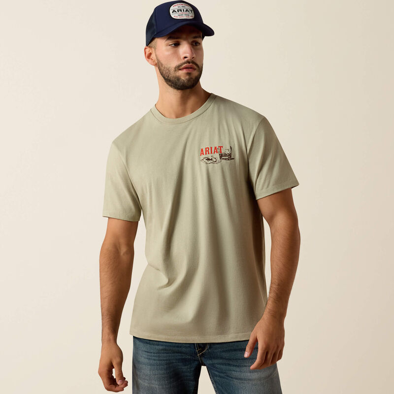 Ariat Whiskey Uno Classic Fit T-Shirt in Elm