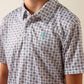 Ariat All Over Print Polo in White Southwest Triangle