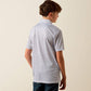 Ariat All Over Print Polo in White Southwest Triangle