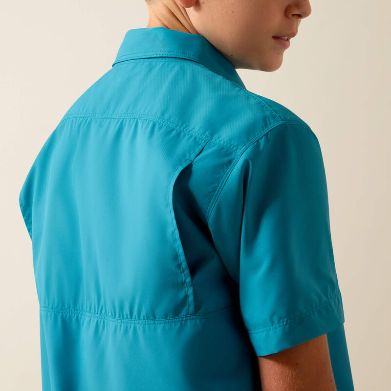 Ariat VentTEK Outbound Classic Fit Shirt in Blue Moon Turquoise