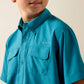 Ariat VentTEK Outbound Classic Fit Shirt in Blue Moon Turquoise