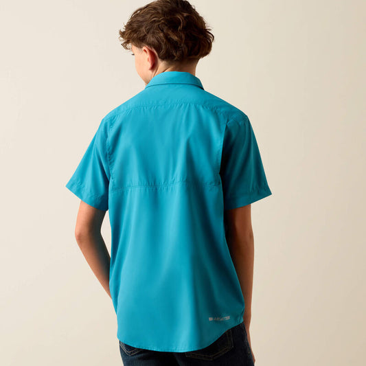 Ariat VentTEK Outbound Classic Fit Shirt in Blue Moon Turquoise