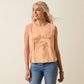 Ariat Wild Roper Tank in Orange Chiffon