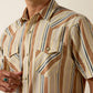 Ariat Retro Hawthorne Fitted Snap Shirt in Sandshell Stripe