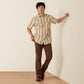 Ariat Retro Hawthorne Fitted Snap Shirt in Sandshell Stripe