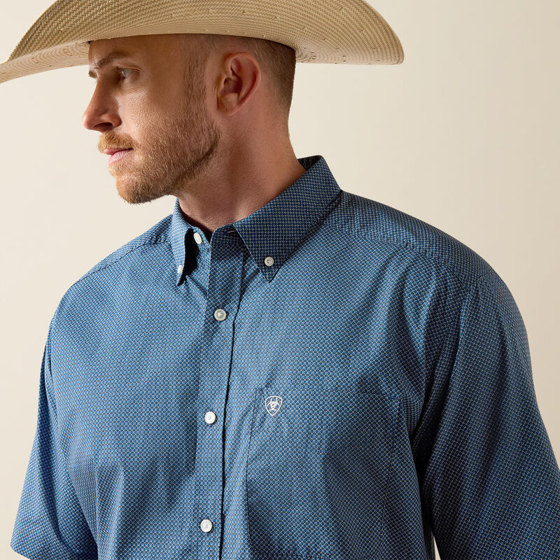 Ariat Storm Classic Fit Shirt in Key Largo Mini Geo Print