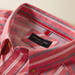 Ariat Pro Series Bobby Classic Fit Shirt in Hibiscus Red Stripe