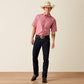 Ariat Pro Series Bobby Classic Fit Shirt in Hibiscus Red Stripe