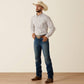 Ariat Pro Series Frasier Fitted Snap Shirt in Roasted Cashew Stripe