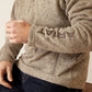 Ariat Caldwell Logo 1/4 Zip Sweater in Beige