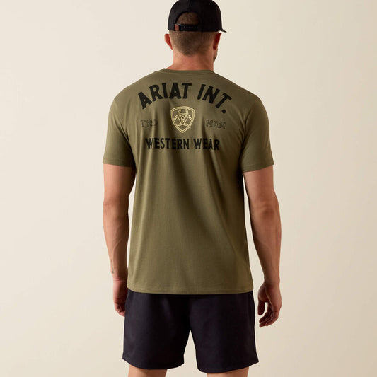 Ariat Outline Shop T-Shirt in Military Heather