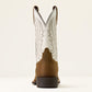 Ariat Sport Big Country Wide Square Toe Cowboy Boot in Mustang Brown & Smokey Cream